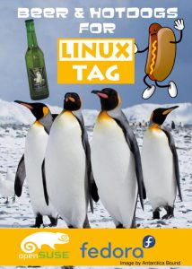 Abbildung 6: Gemeinsam sorgten sich Open Suse und Fedora 2012 um das Wohl der Besucher.