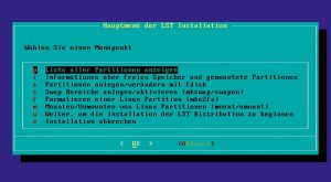 Abbildung 3: Die Optionen bei der Installation von LST.