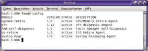 Abbildung 3: Die installierten Gesundheitshelfer, die nach Erhalt der Diagnose die Selbstheilung bewerkstelligen sollen, listet ein neues Kommandozeilen-Tool.