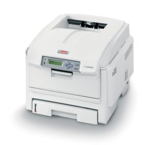 Abbildung 10: Der Oki C5900dn punktete mit den besten Ausdrucken und der höchsten Geschwindigkeit aller getesteten Farblaserdrucker. In der Handhabung konnte er jedoch nicht ganz überzeugen.