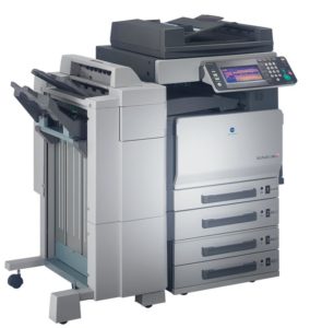 Abbildung 14: Der Konica-Minolta Bizhub C250 war der einzige A3-Farbkopierer im Test und lieferte die besten Ausdrucke - allerdings kosten die Verbrauchsmaterialien ein Vermögen.