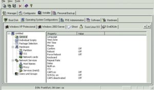 Abbildung 1: Die Vorgaben für die Installation einer bestimmten Art von Linux-Client fasst der Administrator in einem solchen Template zusammen.