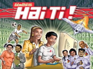 Abbildung 1: Mit dem Comic "Hai Ti!" vermittelt das Schoolnet Namibia, wie freie Software beim Lernen in der Schule hilft. Hai Ti ist Oshiwambo und bedeutet "hör zu".