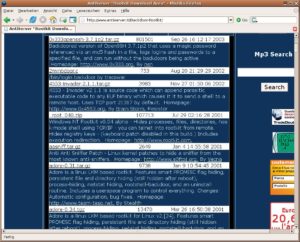 Abbildung 1: Auf diversen Webseiten befinden sich Dutzende von fertig konfigurierten Hintertüren sowie Rootkits für Linux und diverse Unix-Varianten. Die Skript-Kiddies müssen sie nur noch herunterladen und auf den kompromittierten Systemen installieren.