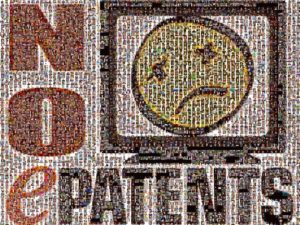 Abbildung 1: Mit Aktionen wie diesem Mosaik aus Bildern von Softwarepatent-Gegnern wandten sich Mitglieder der Community gegen die Richtlinie des EU-Rats, die Logikpatente erlauben sollte.