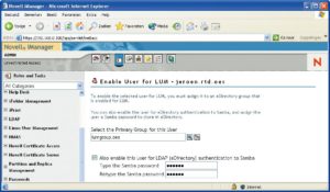 Abbildung 1: Im E-Directory lassen sich auch lokale Workstation-User komfortabel verwalten.