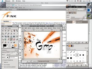 Abbildung 1: Fink installiert unter anderem die Bildbearbeitung Gimp unter Mac OS X.