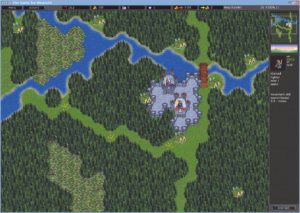 Abbildung 1: In "Battle for Wesnoth" beschützt der Spieler seinen Hof und sein Land vor der bösen Königin.