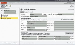 Abbildung 1: Mit der Administrationskonsole bekommt der Scalix-Administrator die Möglichkeit, persönliche Kontaktinformationen der angelegten Benutzer einzupflegen - dies fehlt bei Contact völlig.