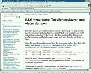 Abbildung 1: Mysqldump bietet viele Optionen an und lässt sich auf verschiedene Umgebungen abstimmen.