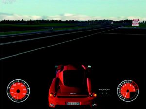 Abbildung 1: Der Ferrari Enzo ist eins von vielen Autos im Rennspiel Racer, der ersten frei verfügbaren Rennsimulation für Linux. Das Spiel ist um Autos und Rennstrecken erweiterbar. Eine große Auswahl gibt es beispielsweise bei der Racer-Xtreme-Gruppe unter [4].