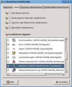 Abbildung 1: Der Lockdown-Editor Pessulus aktiviert Gconf-Schlüssel, die bestimmte Gnome-Funktionen für Benutzer sperren.