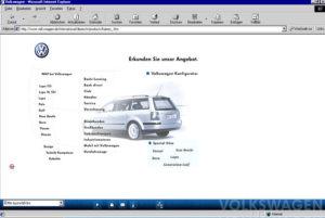 Abbildung 1a: Vier Stufen der Webnutzung: Über das Auto informieren ...