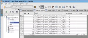 Abbildung 2: Hinter Leaftag steckt eine SQLite-Datenbank. Das Daten-File findet sich unter »$HOME/.tags.db« und enthält die drei Tabellen »sources«, »tags« und »assocations«.