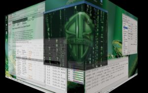 Abbildung 2: Compiz schaltet auf einen anderen virtuellen Desktop um.