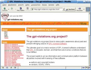 Abbildung 2: In manchen proprietären Produkten steckt GPL-Code. Das Projekt Gpl-violations.org hat die freie Lizenz schon mehrmals vor Gericht durchgesetzt.