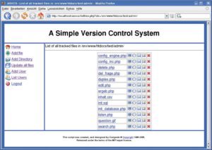 Abbildung 2: Installation ohne Root-Rechte: Mit ASCVS läuft auf jedem PHP-fähigen Webserver eine einfache Versionsverwaltung. Auch Webpräsenzen auf einem Shared Host lassen sich damit verwalten.