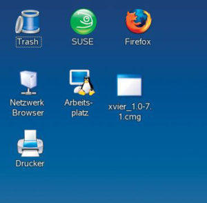 Abbildung 2: Nach dem Herunterladen des Bundle erscheint das Cmg-Icon auf dem Desktop. Ein Klik auf das Symbol genügt, um das darin enthaltene Programm Xvier zu starten.
