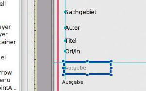 Abbildung 2: Ein Fadenkreuz-Cursor hilft beim akkuraten Ausrichten der Oberflächenelemente.