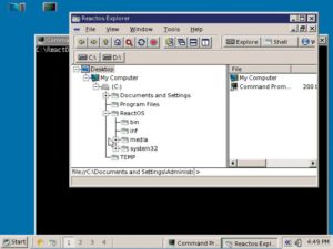 Abbildung 2: React OS bildet ein Windows-System vollständig nach, und zwar ausschließlich mit selbst geschriebenem, freiem Programmcode.