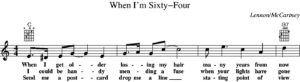 Abbildung 2: Einfache Lieder - auch mit synchronisiertem Text, Akkordbezeichnungen und Griffdiagrammen für die Gitarre - erledigen die meisten Kandidaten mit links.