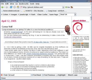 Abbildung 2: Planet-Seiten sammeln RSS-Feeds und stellen sie zusammengefasst dar.