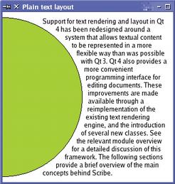 Abbildung 2: Die neuen Textklassen von Scribe vereinfachen das Layout in Textwidgets und ermöglichen gezielte Manipulationen am Textfluss.