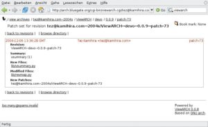 Abbildung 2: Für Arch gibt es das Webfrontend Archview, mit dem das Browsen der Archivinhalte möglich ist.