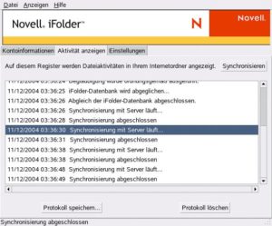 Abbildung 2: I-Folder synchronisiert regelmäßig lokale Verzeichnisse mit denen auf dem Server. Die Intervalle legt der Benutzer in den »Einstellungen« fest. Der Button »Synchronisieren« startet den Vorgang von Hand.