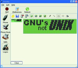 Abbildung 2: Mit einigen Programmen lassen sich die Logos im Handy verändern.