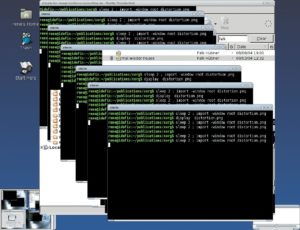 Abbildung 2: Mit alten X-Versionen blieben oft Artefakte von Fenstern übrig, bis ein Programm seinen Inhalt neu zeichnete. Das ist vor allem bei Pixel-intensiven Applikationen wie Mozilla störend.