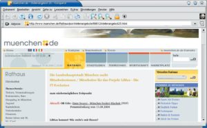 Abbildung 2: Stellenauschreibung für Linux-Experten. Die Stadt München will klarstellen, dass die Umstellung vorangeht.