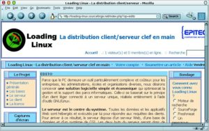 Abbildung 2: Homepage von Loading Linux. Diese GNU/Linux-Distribution ist für den Einsatz in kleinen Netzwerken konzipiert, in denen keine professionellen Sysops die Administration übernehmen.