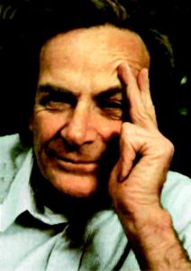 Abbildung 2: Der Physik-Nobelpreisträger Richard Feynman. Für ihn galt stets der Grundsatz, auch dem Laien komplexe Vorgänge auf einfache Weise nahe zu bringen.