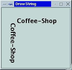 Abbildung 2: Auf einem »Canvas« ausgegebene Fonts lassen sich drehen oder anders affin transformieren.