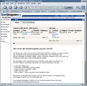 Abbildung 2: Das News-System ermöglicht das betriebsinterne Veröffentlichen von Unternehmensnachrichten im Intranet.