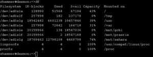 Abbildung 2: Die Slices (Partitionen) eines typischen FreeBSD-Systems.
