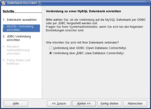 Abbildung 2: Der JDBC-Treiber stellt die Verbindung zwischen Open Office und der MySQL-Datenbank her.