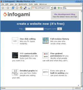 Abbildung 2: Eine Website, die Websites erzeugt: Aaron Swartz' Startup-Firma "Not A Bug"setzt dazu auf das Framework Web.py.