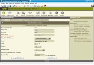 Abbildung 2: Das Ändern der Userdaten ist sehr komfortabel gelöst.