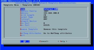 Abbildung 2: Über Netzwerk-Templates vergibt der Admin Zugriffsrechte auf ganze Netzblöcke und Port-Bereiche. Im Bild sind alle Ports auf allen Rechnern im IP-Netz 192.168.200.0/24 ausgewählt.