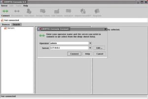 Abbildung 2: Der Crypto-Server sichert die Authentifizierung an der Crypto-Console ab. 