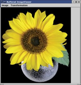 Abbildung 2: Die zweite Version des Bildbetrachters verwendet das Java-2D-API und unterstützt Transformationen.