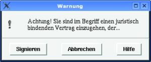 Abbildung 2c: In der dritten Fassung sortieren die Entwickler die Schaltflächen in der üblichen Reihenfolge, um Verwirrung zu vermeiden.