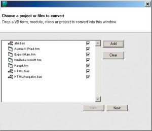 Abbildung 3: Der Visual-Basic-Konverter wandelt Projekte ins Realbasic-Format um - allerdings nur unter Windows.