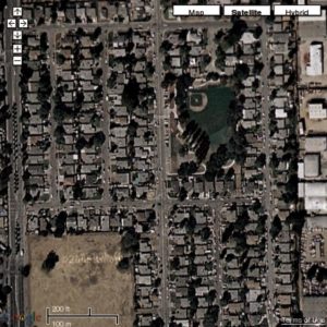 Abbildung 3: Ein Satellitenfoto derselben Gegend.