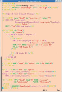 Abbildung 3: Ein Template, das »snip« mit dem Template-Toolkit verarbeitet.