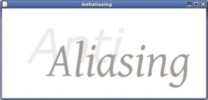 Abbildung 3: Durch Kantenglättung (Antialiasing) sehen Schriften in Tk 8.5 wesentlich eleganter aus als in früheren Versionen. Außerdem sind dank XFT nun beliebig skalierbare Schriften möglich.