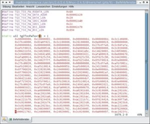 Abbildung 3: Ausschnitt aus dem Kerneltreiber TG3. Er enthält eine proprietäre Firmware und wird daher nicht mehr mit Debian ausgeliefert.