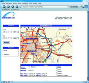 Abbildung 3: Ein besonderes Feature der Serversoftware von Mobidat ist die Routing-Funktion. Unternehmer können so die Fahrten ihrer Fahrer nachvollziehen. (Quelle: Mobiworx Telematik e.K.)